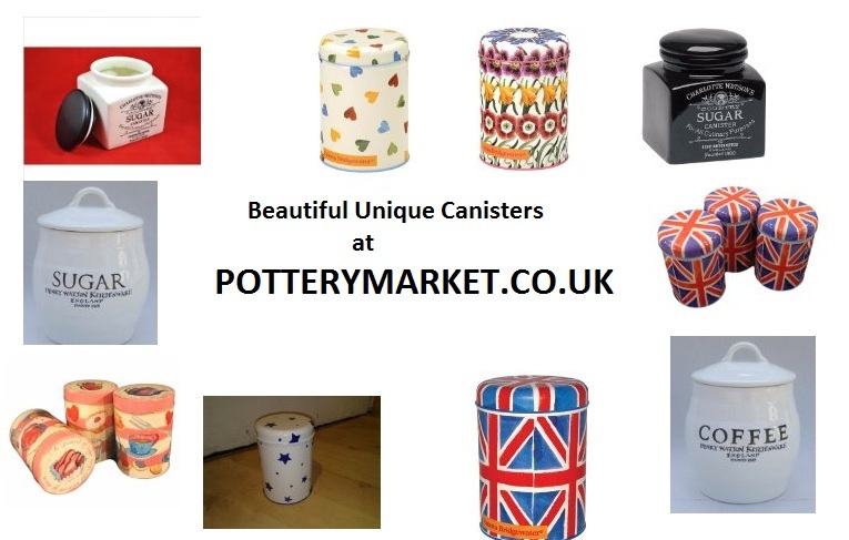 pottery canisters set